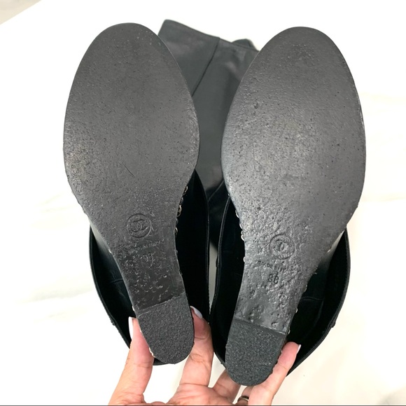 SOLD. CHANEL boots 38 run small - Picture 14 of 14